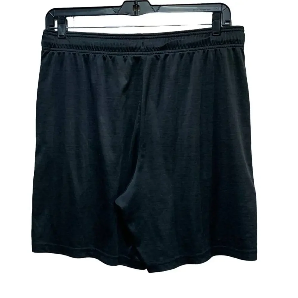 Reebok Mens Large Polyester Athetic Gym Elastic Waistband Drawstring Shorts - Picture 2 of 3